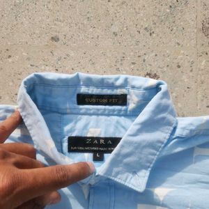 Zara shirt sky blue