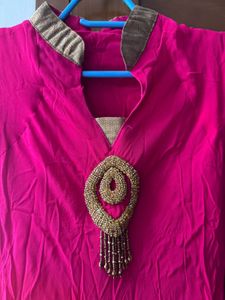 Pink Anarkali Set - XS