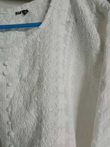 Chikankari White Kurti