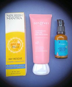 Dot& Key Facewash And Two Sunscreen 🧴