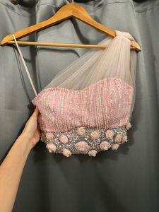 Pink Barbie Gown With Dupatta 🎀