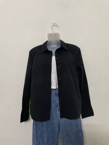 H&amp;M Old Money Black Formal Shirt