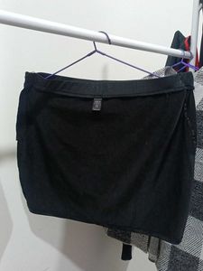 Faux Croc Mini Skirt