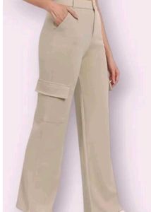 Beige Cargo Pants