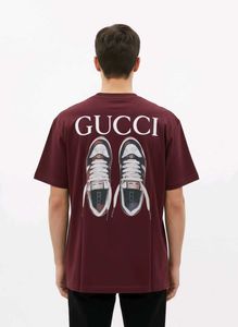 Gucci Maroon Graphic Tee