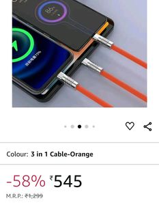 2.4A Quality Cable Wire 3 In 1 Safe Wir