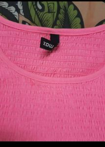 Combo Of Cute Tie-Dye Mini Dress And Pink Top