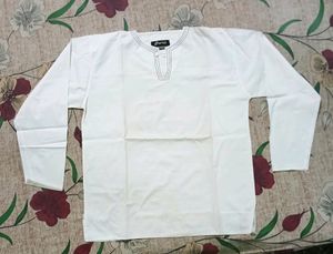 Plain White Kurta Shirt