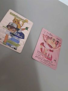 Pokemon Trading Cards 2 Rare Rose Gold Card