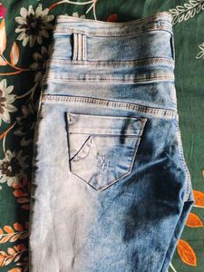 Denim High Waist Skinny Jeans