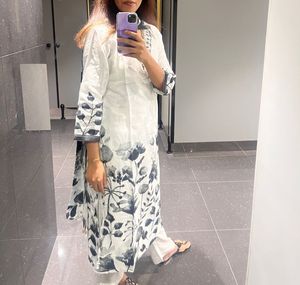 Black N White Kurta Set