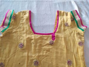 Yellow Suit Set With Salwar