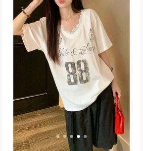 Savana Lace Trimmed Tee