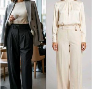 trouser combo ✨ Trousers - black & nude cream