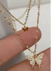 Butterfly Layered Necklace