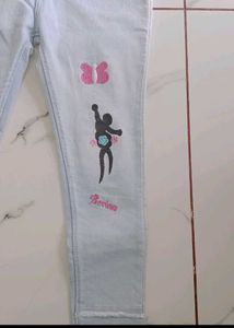 Embroidery Work Slim Fit Jeans