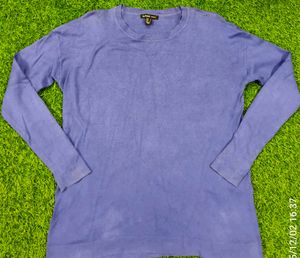 Imported Purple Pullover Sweater