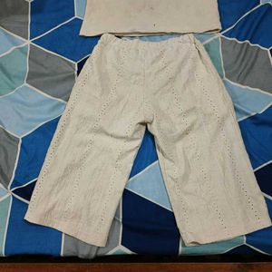 White Cotton Co-ord Set