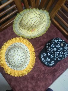 Pack Of 3 Hats And Cap(1-4 ) Age Can Use