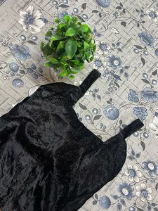 Black Velvet Midi Dress