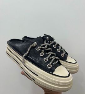 Converse inspired Leather Mules