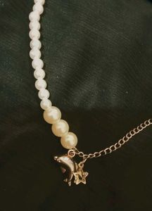 Handmade Pearl &amp; Star Necklace