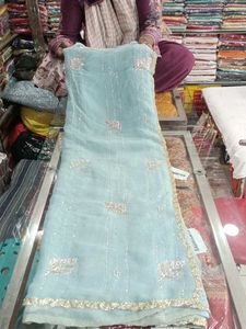 Elegant Light Blue Saree