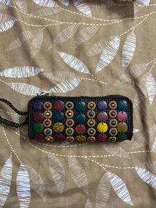 Nepali Boho Chic Beaded Pouch