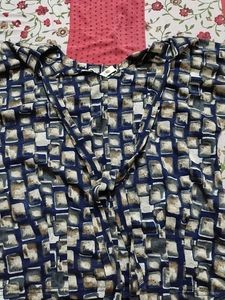 Patterned Long Sleeve Top