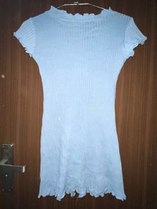 Cute Light Blue Button-Down Dress