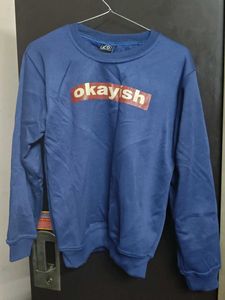 kids Blue Okayish Sweatshirt Size 26