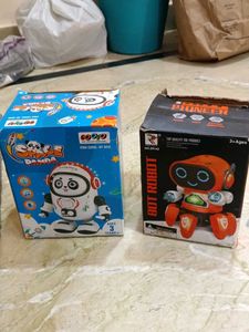 Robot Toy Set - Panda & Pioneer working