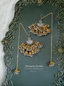 Layered Ghungroo Dual Tone Kashmiri style Jhumka
