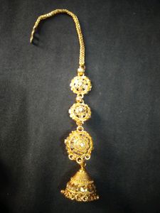 Gold-Plated Brass Golden Jhumki For Womens