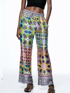 Zara Printed Palazzo Pants