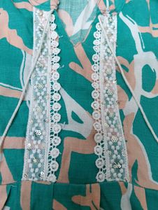 Sea Green Short Kurti