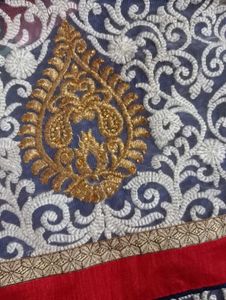 Heavy Navy Blue Saree