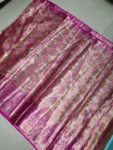 Pink Colour Big Border Pattu Saree