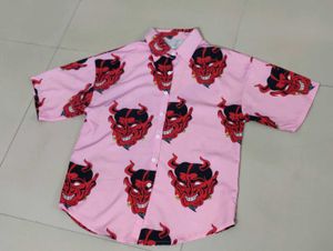 Pink Devil Print Shirt
