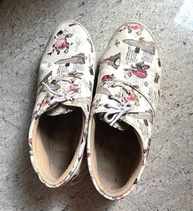 Paris Print Platform Sneakers