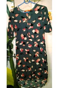 Floral Embellished Grey Kurti