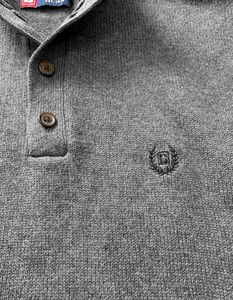 Ralph Lauren Gray Knit Button Sweater