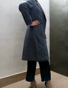 Elegant Grey Trench Coat