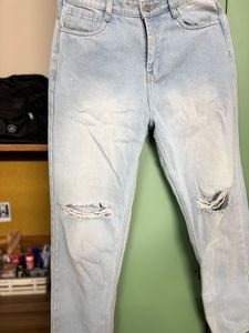 Ribbed Light Blue Demin