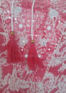 3pcs suit in Pink and white