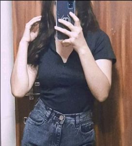 High neck zipper top for women