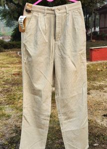 khaki/ beidge Wrinkle Free  Corduroy Trousers .