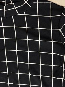 Chic Checkered Two-Piece Set