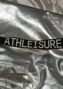 Silver Metallic Tote Bag