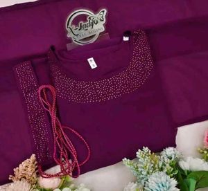Elegant Purple Anarkali Dress